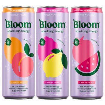 Bloom Sparkling Energy Drink, Variety Pack, 12 fl oz, 18 ct
