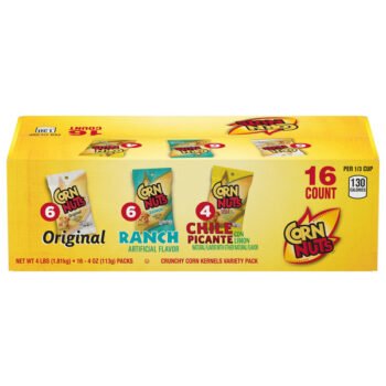 CORN NUTS Crunchy Corn Kernels, Variety Pack, 4 oz, 16 ct