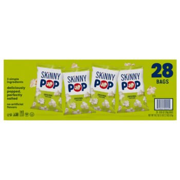 SKINNYPOP Popcorn, 0.65 oz, 28 ct
