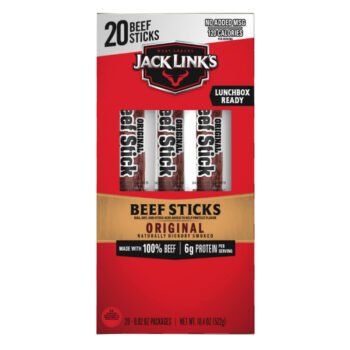 Jack Link's Beef Sticks, Original, 0.92 oz, 20 ct