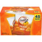 Goldfish Baked Snack Crackers, Cheddar, 1 oz, 45 ct