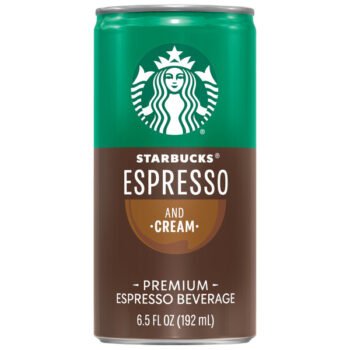 Starbucks Premium Espresso Beverage, Espresso and Cream, 6.5 fl oz, 12 ct