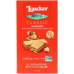 Loacker Classic Crispy Wafers, Hazelnut, 1.59 oz, 12 ct