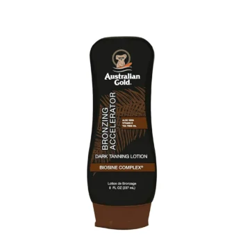 Australian Gold Dark Tanning Accelerator Lotion With Bronzer, 8 Ounce, New Package Same Formula, B003GX5SSC