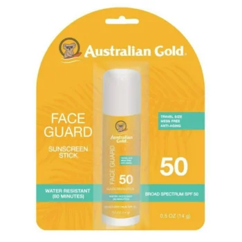 Australian Gold Spf#50 Face Guard Stick 0.5oz (Pack of 3)