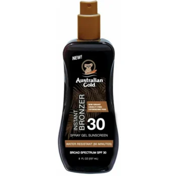 Australian Gold Spray Gel with Instant Bronzer SPF 30 8 oz (Pack of 2)