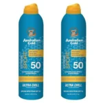 (2 Pack) Australian Gold Extreme Sport SPF 50 Continuous Spray Sunscreen, Coastal Breeze Scent 6 oz