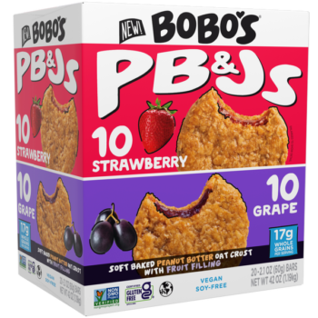Bobo's PB&Js Oat Bar, Variety Pack, 2.1 oz, 20 ct