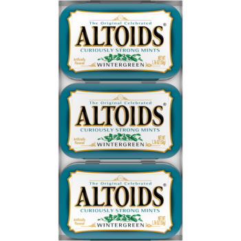 Altoids Breath Mints, Hard Wintergreen Candy, 1.76 oz, 12 ct