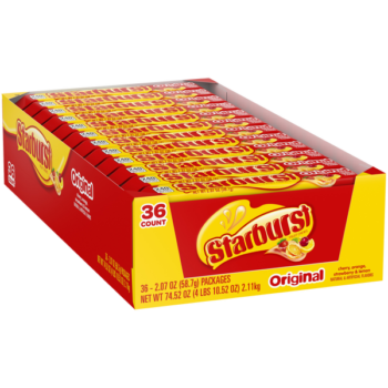 Starburst Chewy Candy, Original, Full Size, 2.07 oz, 36 ct