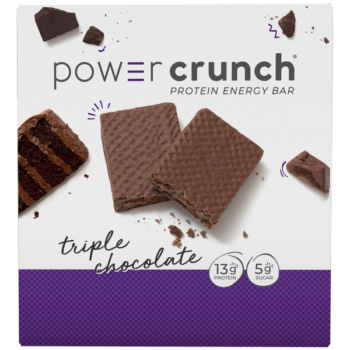 Power Crunch Protein Energy Bar, 13g Protein, Triple Chocolate, 1.4 oz, 12 ct