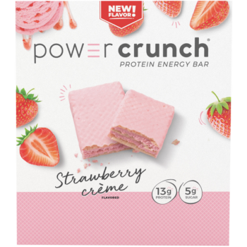 Power Crunch Protein Energy Bar, 13g Protein, Strawberry Creme, 1.4 oz, 12 ct