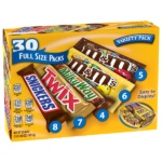 Mars Chocolate Candy Bars, Full Size, Variety Pack, 30 ct