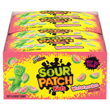 SOUR PATCH KIDS, Soft & Chewy Candy, Watermelon, 2 oz, 24 ct