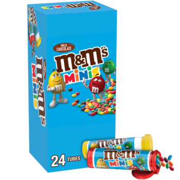 M&M'S Minis Chocolate Candy, Milk Chocolate, 1.08 oz, 24 ct