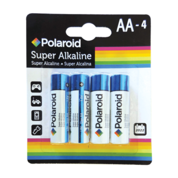 Polaroid Super Alkaline Batteries AA-4Pk