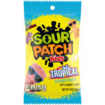 Sour Patch Kids Fat Free Tropical Soft Candy Peg Bag-8 oz.-12/Case